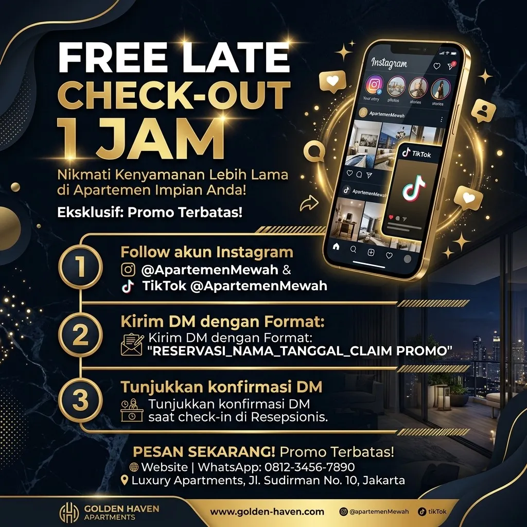 Free Late Check-Out 1 Jam